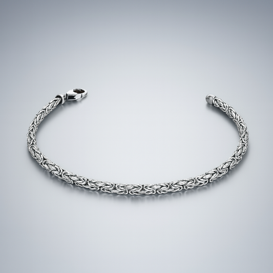 Elira 925 Sterling Silber – Königsarmband 2mm Breit