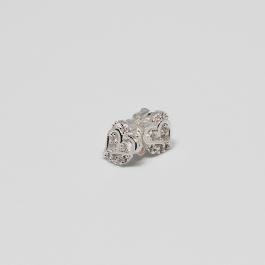 Elira 925 Sterling Silber – Herz Ohrstecker mit Zirkonia