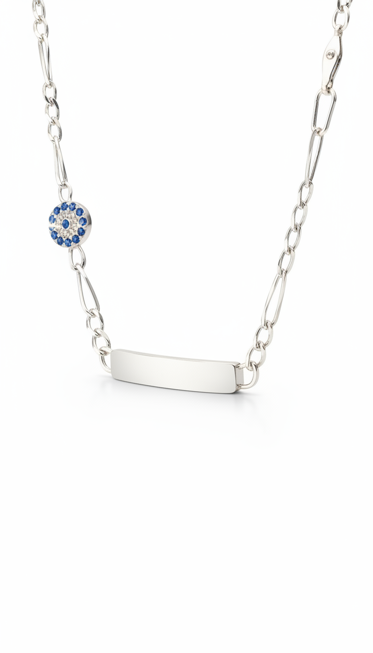 Elira Figaro Armband mit Nazar Auge – 925 Sterling Silber