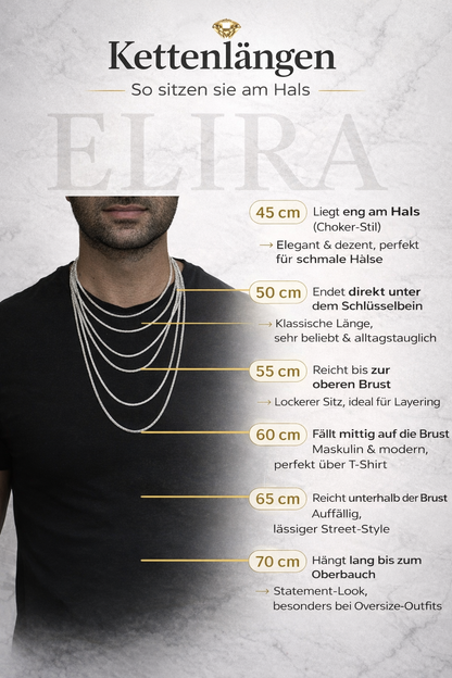 Elira Schlangenkette aus 925 Sterling Silber – Glatt & Zeitlos 1mm Breit