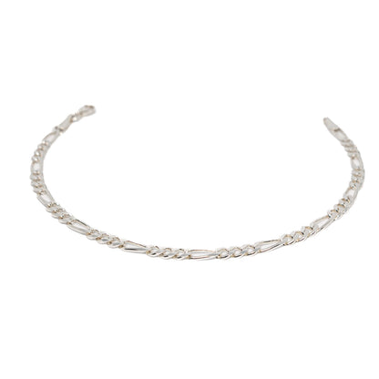 Elira Figaro-Armband aus 925 Sterling Silber – Unisex 3 mm