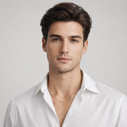 Elira Schlangenkette aus 925 Sterling Silber – Glatt & Zeitlos 1mm Breit