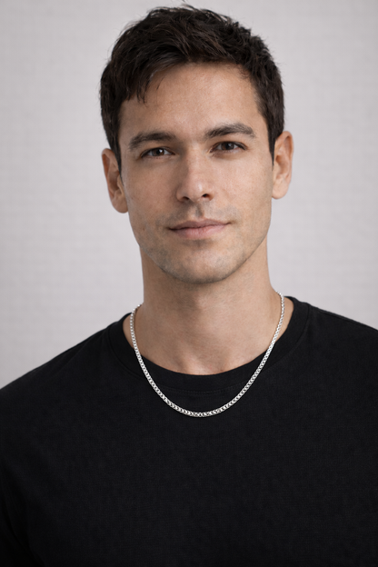 Elira Königskette 925 Silber – Luxuriöse Halskette für Männer & Frauen 2mm Breit