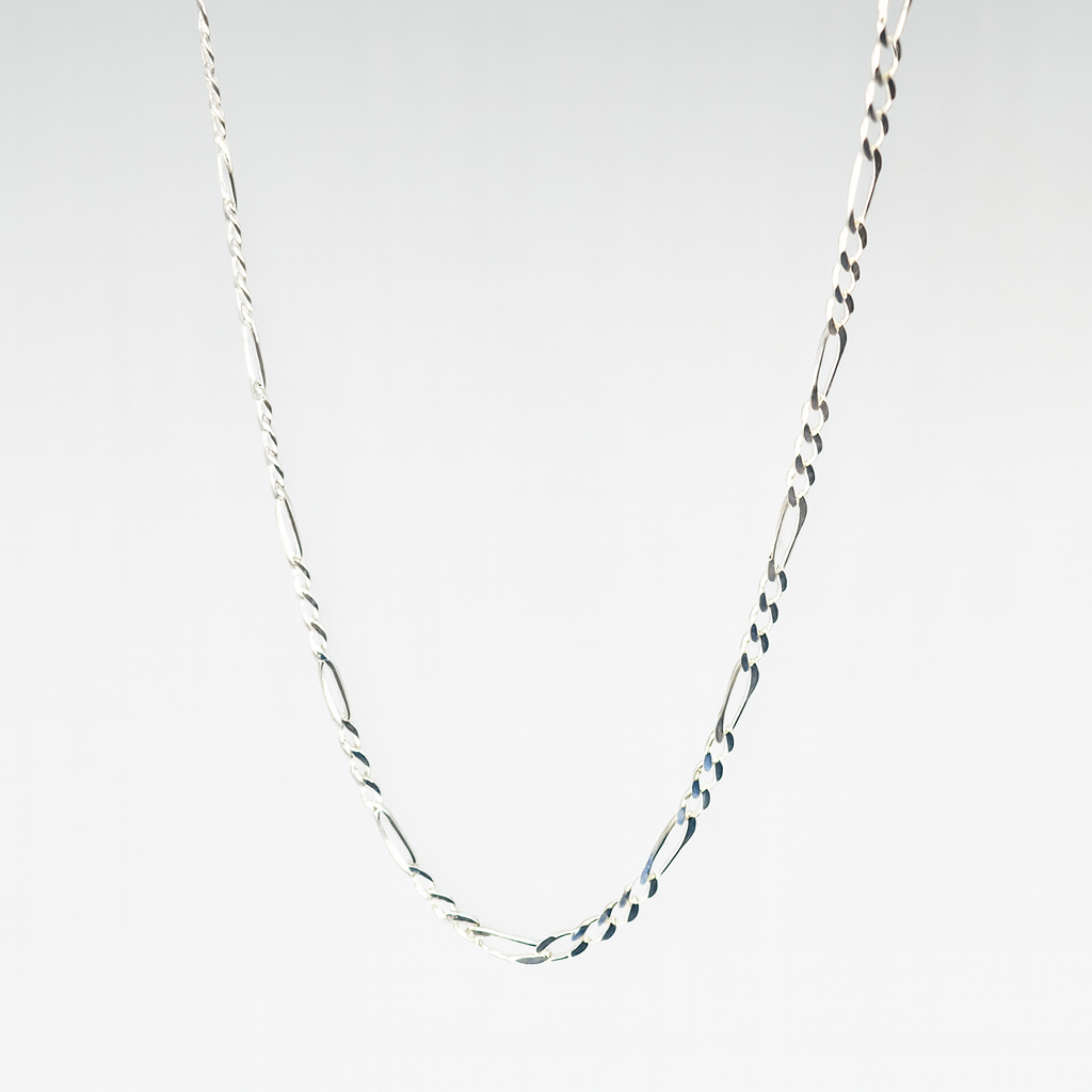 Elira Elegante Figaro-Halskette aus 925 Sterling Silber – Klassisches Design für Damen & Herren 3mm Breit