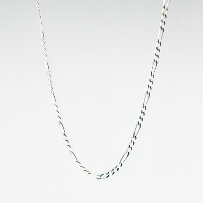 Elira Elegante Figaro-Halskette aus 925 Sterling Silber – Klassisches Design für Damen & Herren 3mm Breit