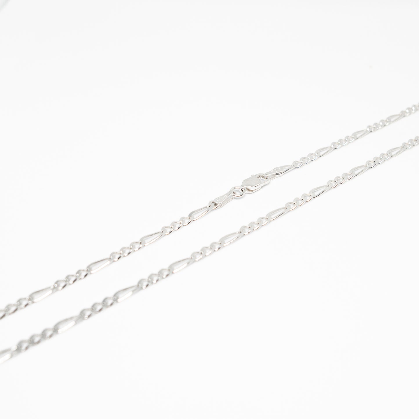 Elira Elegante Figaro-Halskette aus 925 Sterling Silber – Klassisches Design für Damen & Herren 3mm Breit